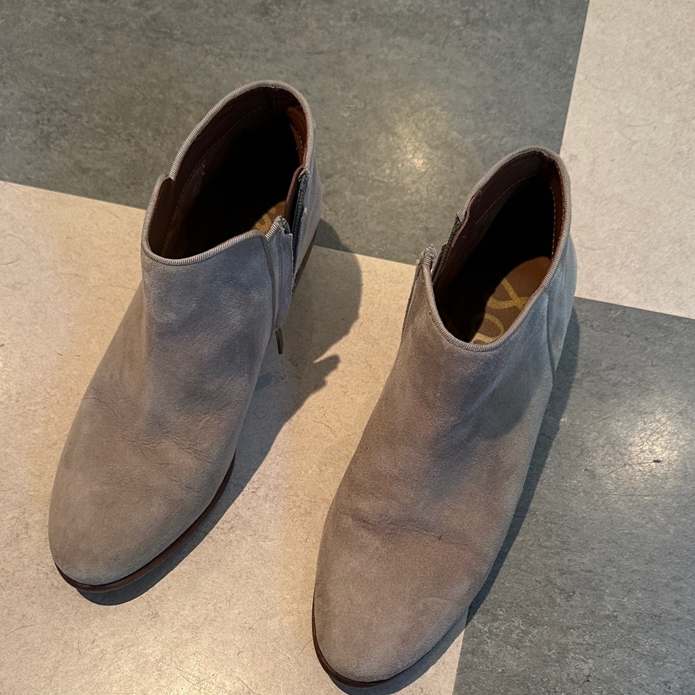 Women’s Sam Edelman Gray Suede Ankle Boots